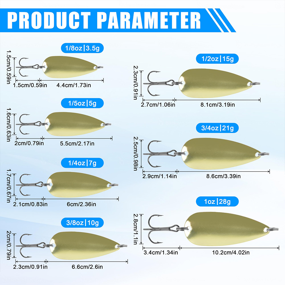 5Pcs Fishing Spoons Metal Fish - Fishing Hook Treble review and price