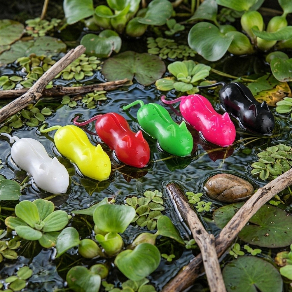 6PCS Floating Rat Lure for Sna - Fishing Hook Weedless review and price