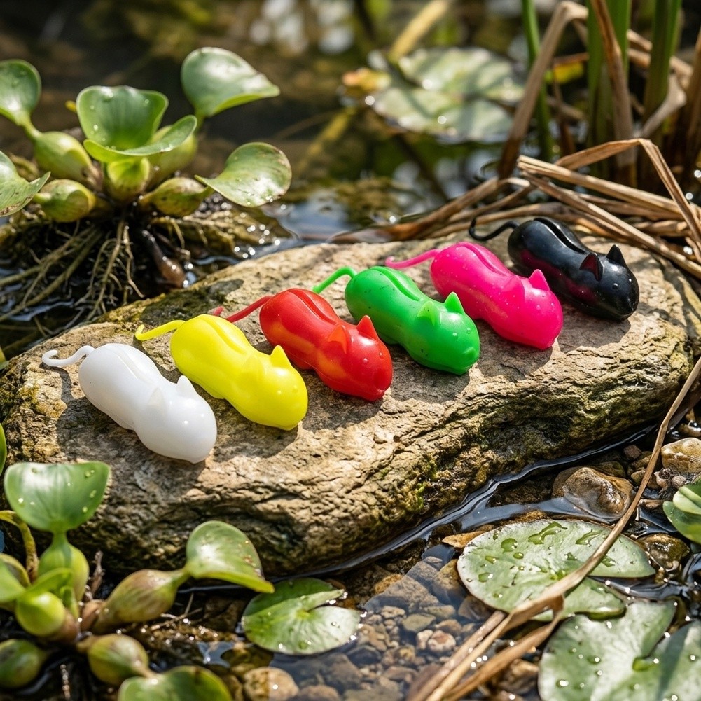6PCS Floating Rat Lure for Sna - Fishing Hook Weedless review and price