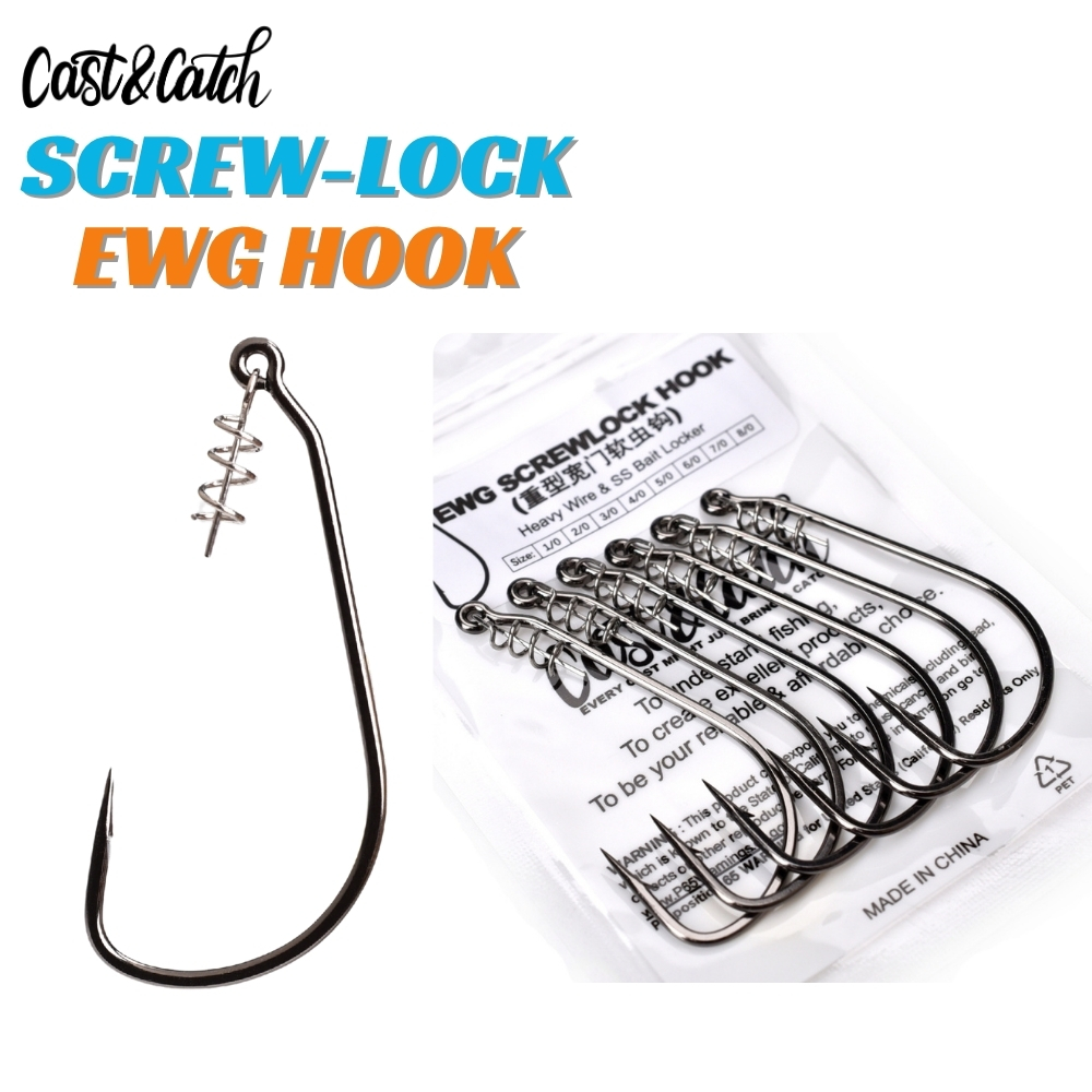 Cast&Catch SCREW-LOCK Weedless - Fishing Hook Weedless review and price