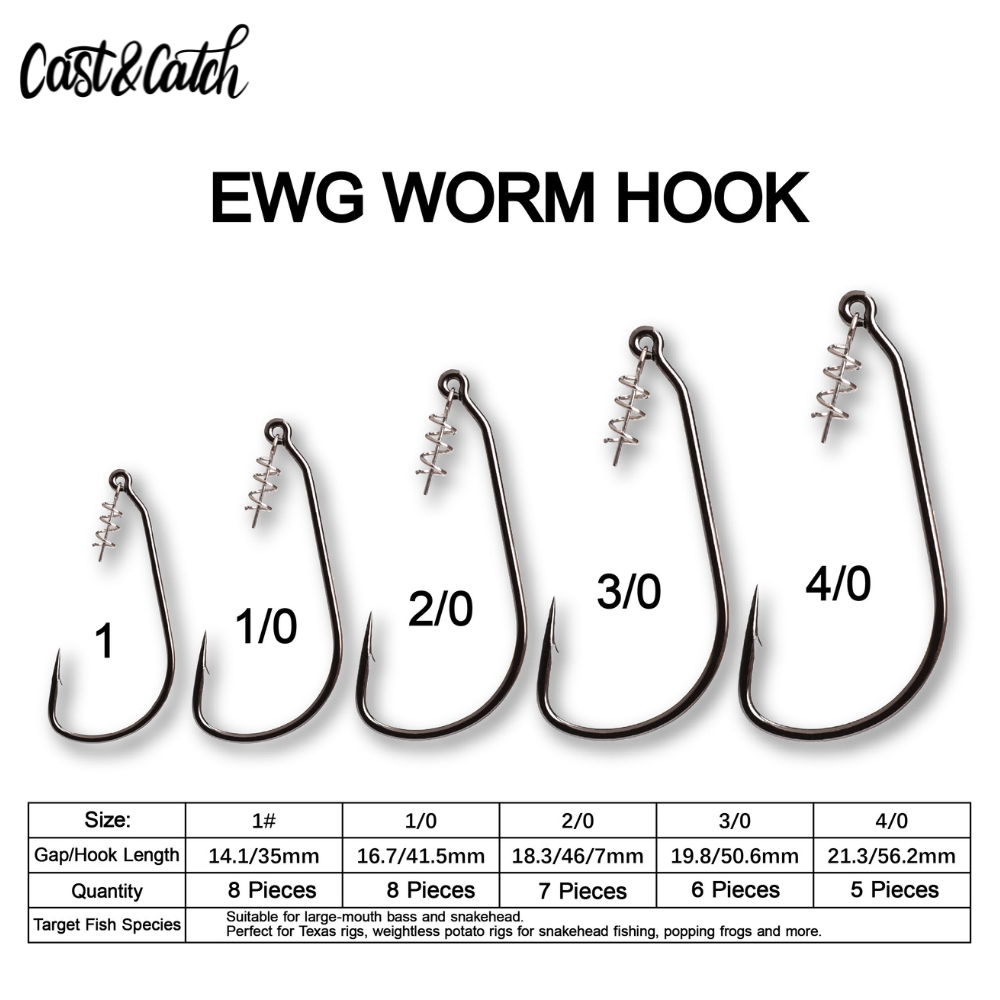 Cast&Catch SCREW-LOCK Weedless - Fishing Hook Weedless review and price