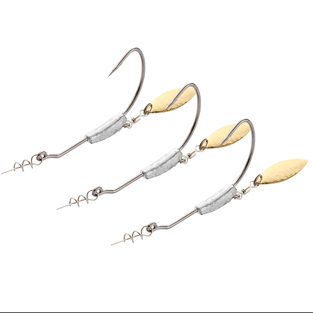 ATUENO 4pcs Offset Fishing Hoo - Fishing Hook Offset review and price