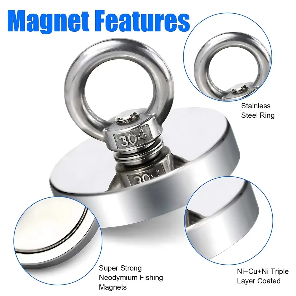 D16~D42mm Super Strong Neodymi - Fishing Hook Stainless Steel review and price