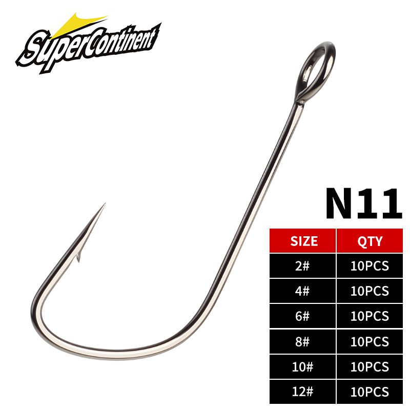Supercontinent 2#-12# 10pcs Ba - Fishing Hook Offset review and price